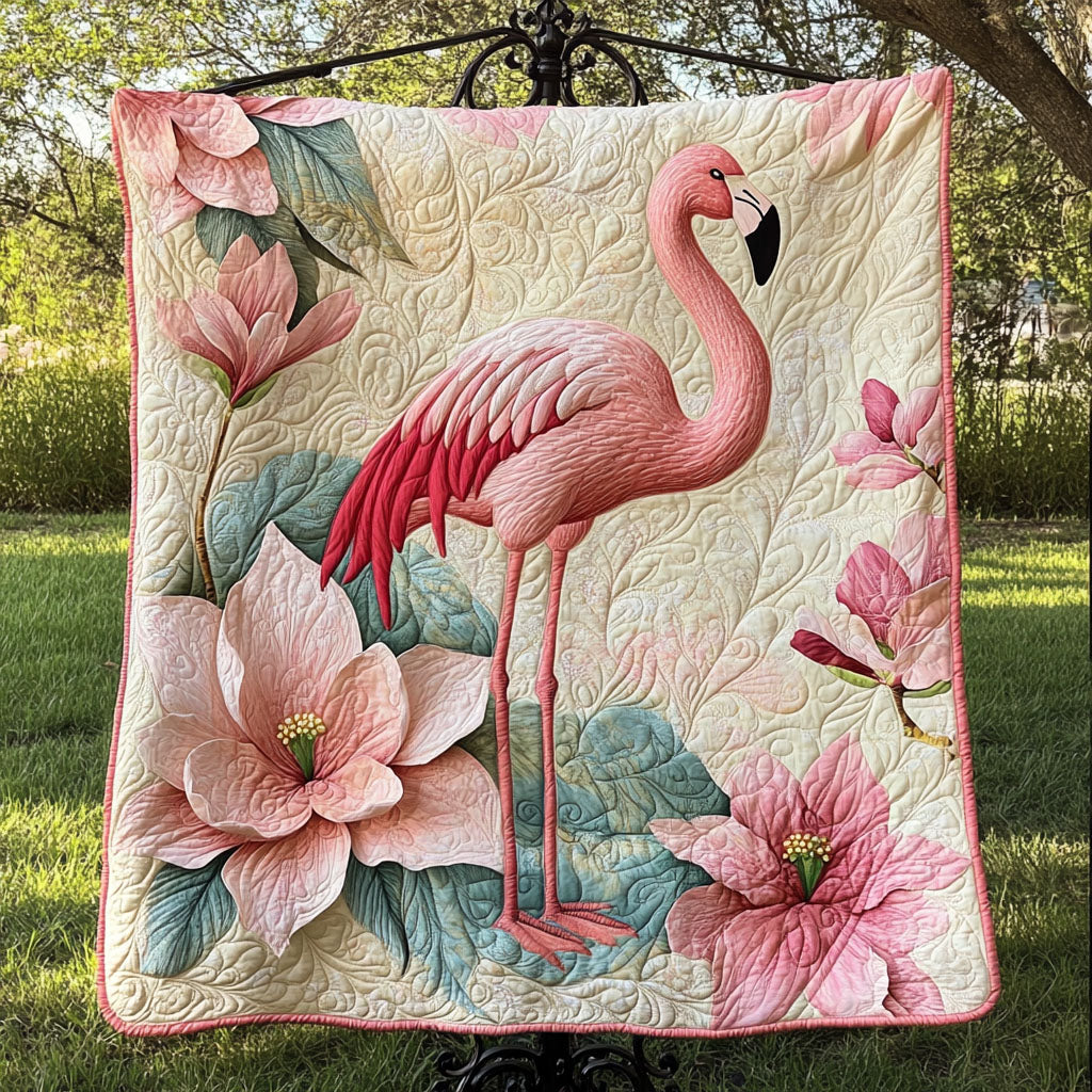 Petal Serenade Quilted Blanket