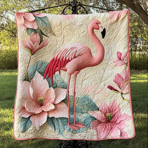 Petal Serenade Quilted Blanket