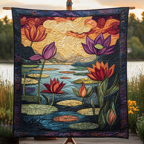 Petals of Grace Quilted Blanket