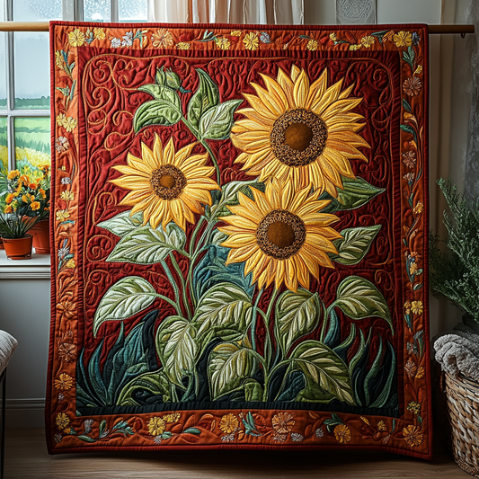 Petals of Joy Quilted Blanket