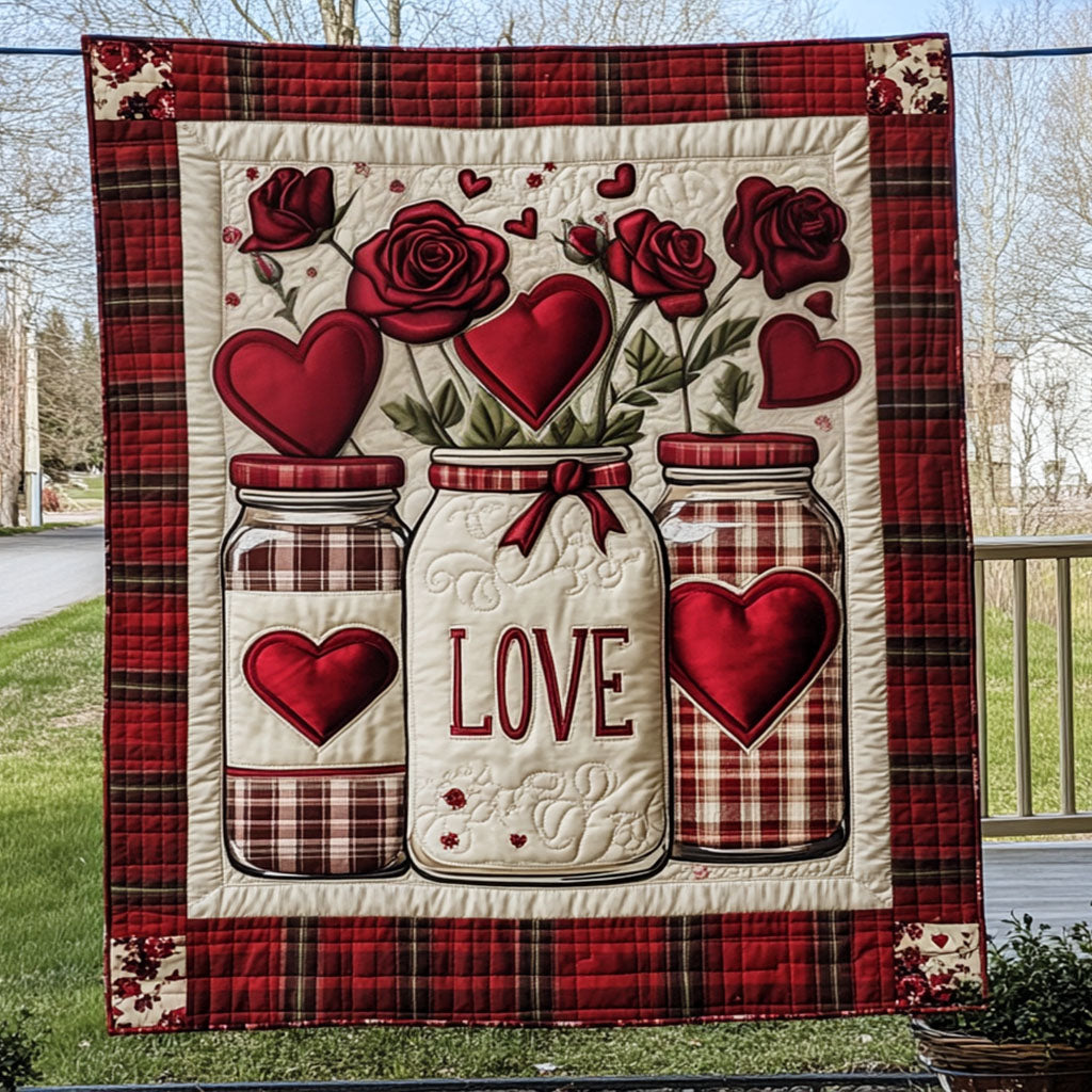 Petals of Love Quilted Blanket