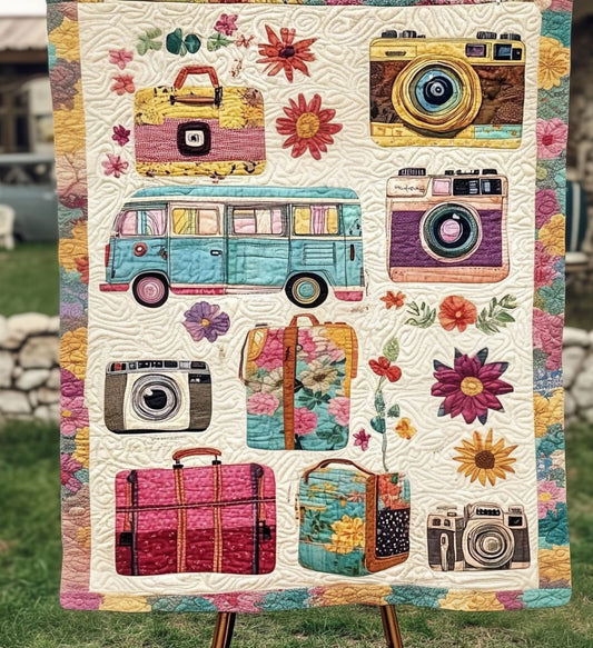 Photo Journey Quilted Blanket