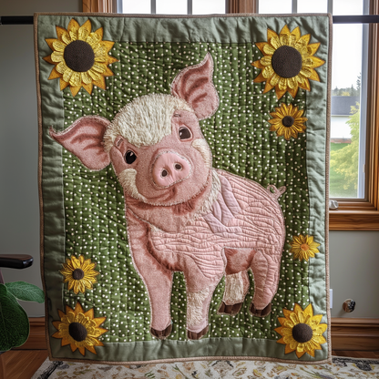 Piggy Dreams Quilted Blanket