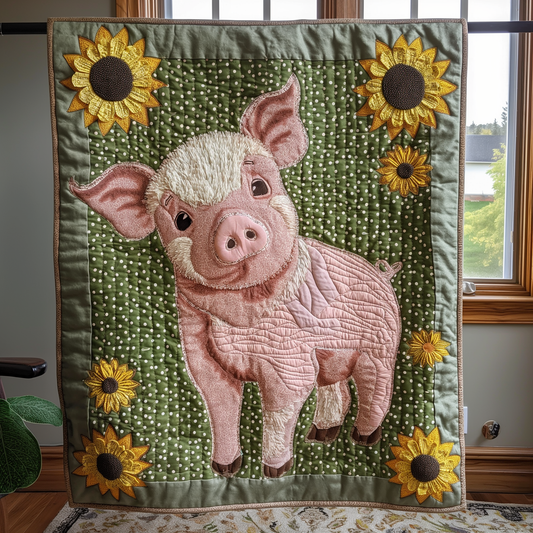 Piggy Dreams Quilted Blanket