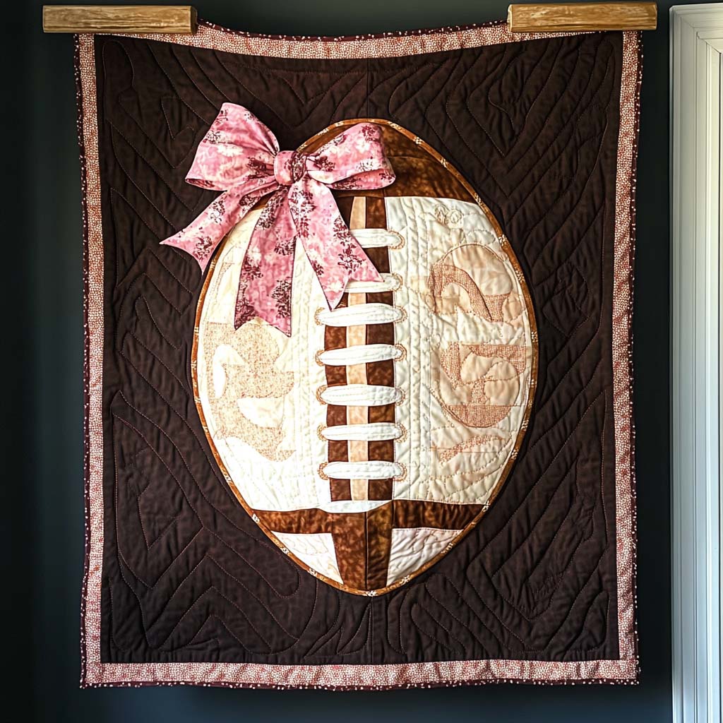 Pigskin Playmakers Quilted Blanket