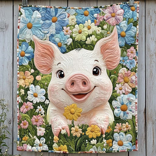 Pink Parade Quilted Blanket