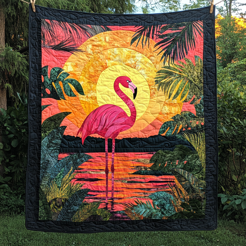 Pink Paradise Quilted Blanket