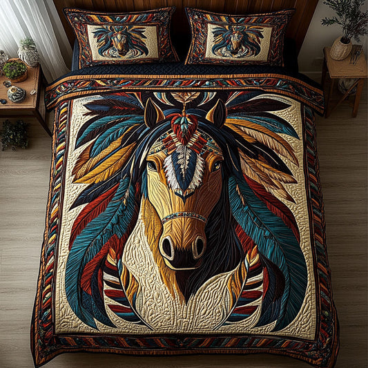 Plainskeepers 3-Piece Quilted Bedding Set