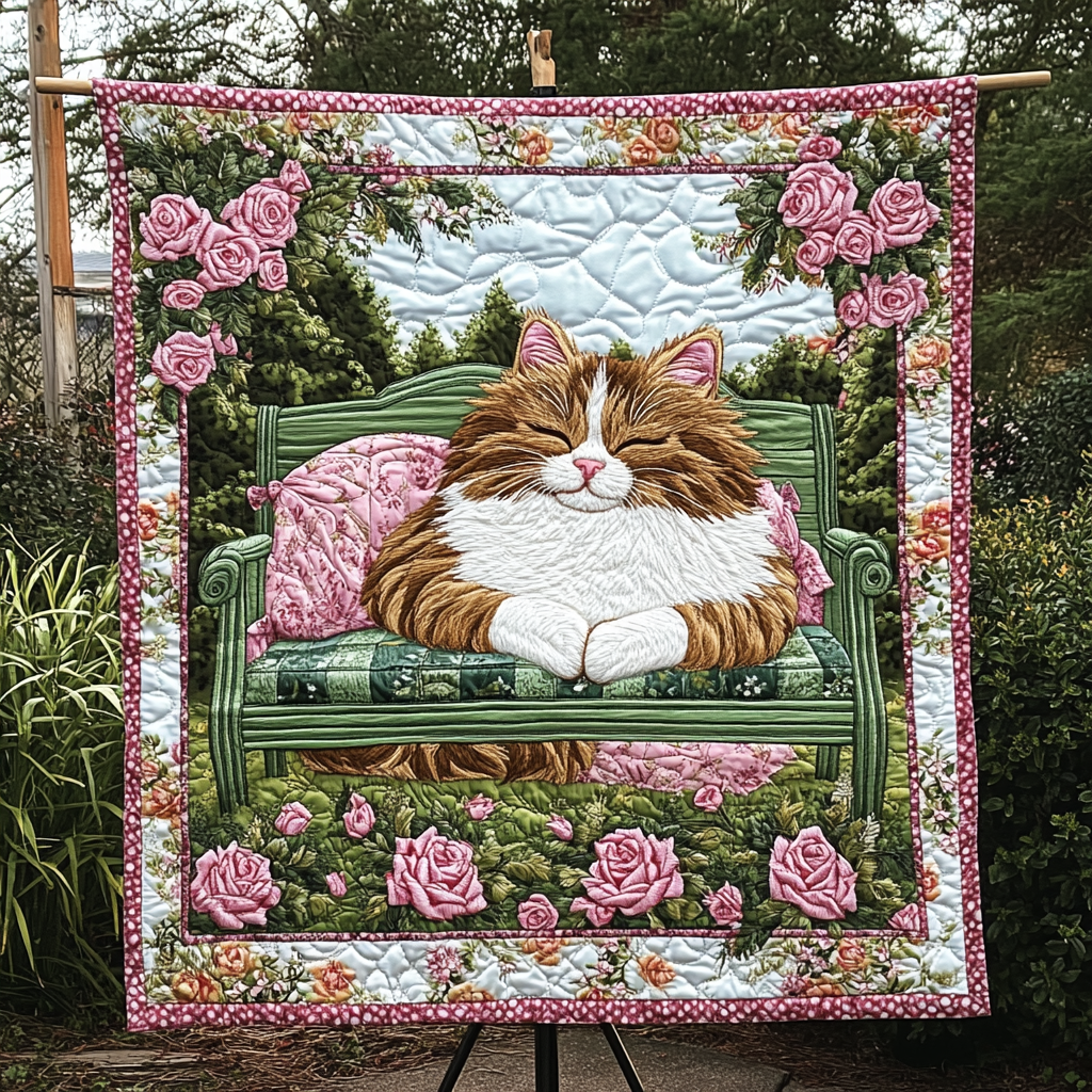 Playful Paws Parade Quilted Blanket