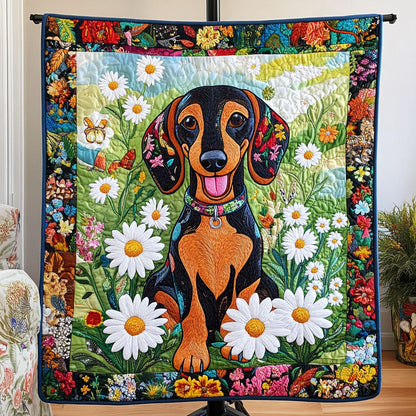 Playful Pup Quilted Blanket