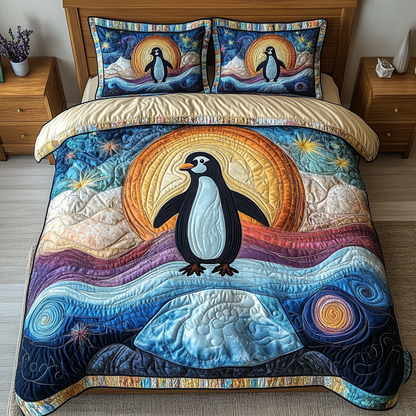 Polar Glide 3-Piece Quilted Bedding Set