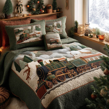 Polar Journey 3-Piece Quilted Bedding Set