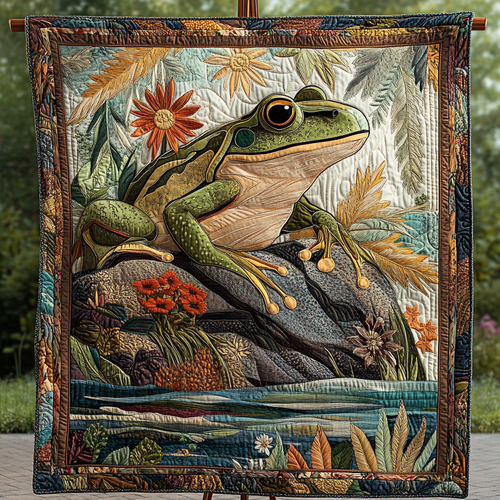 Pondside Bliss Quilted Blanket