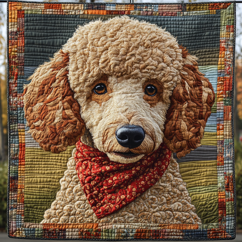 Poodle Pizzazz Quilted Blanket