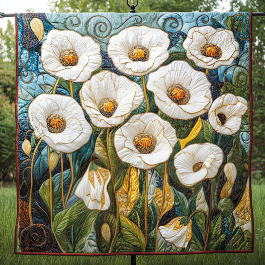Poppy Serenity Quilted Blanket