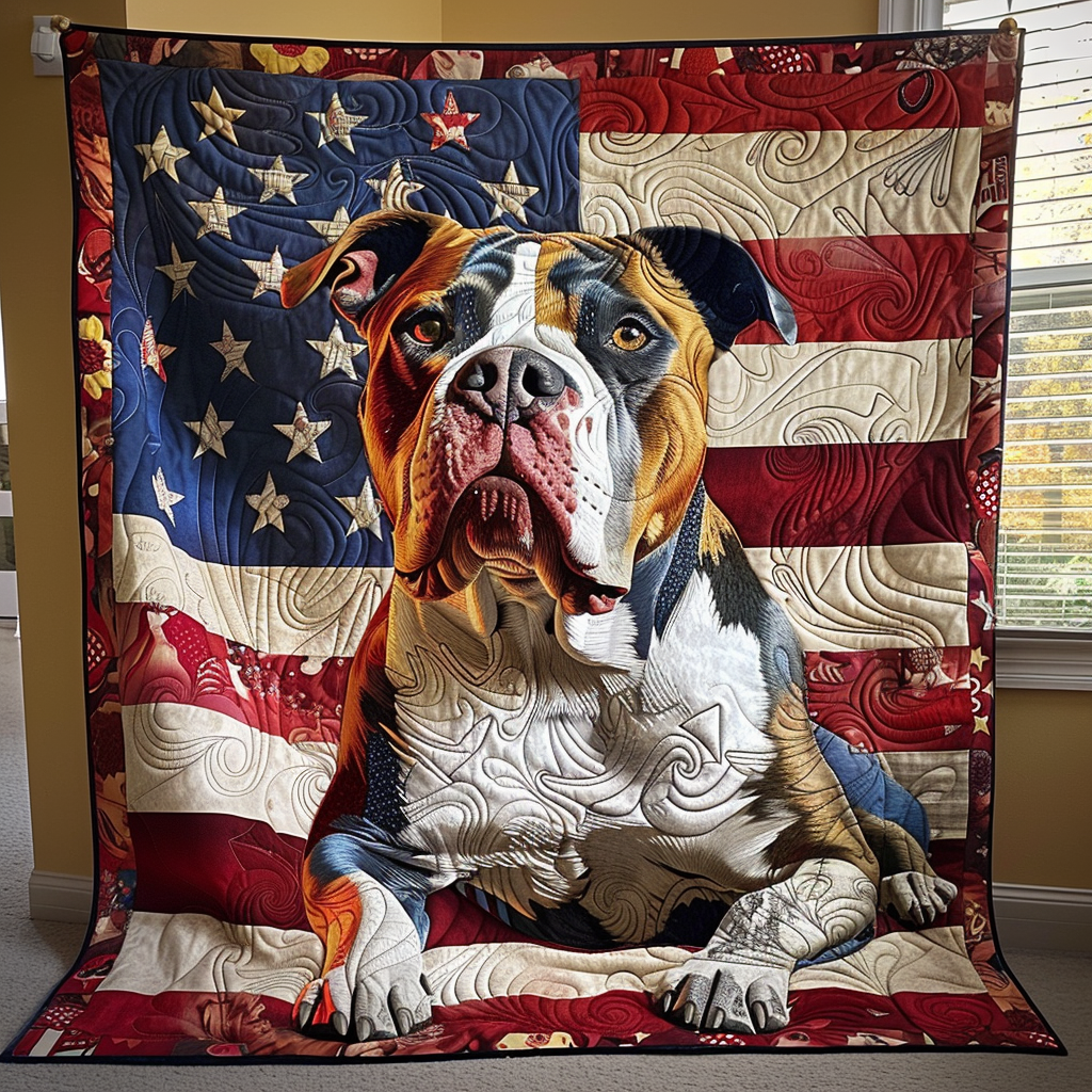 Power in Peace Quilted Blanket