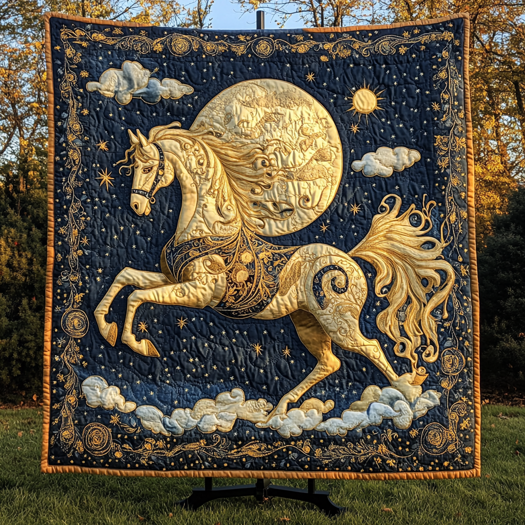 Prairie Wind Rider Quilted Blanket