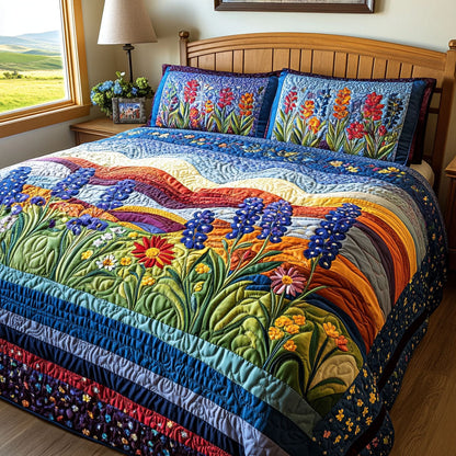 Prairie in Bloom 3-Piece Quilted Bedding Set