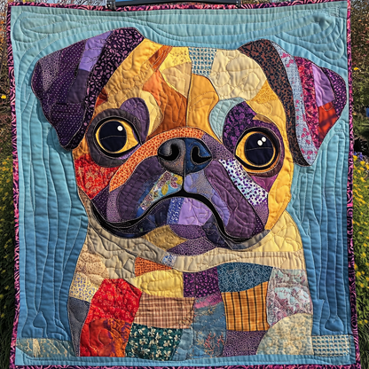 Puggy Perfection Quilted Blanket