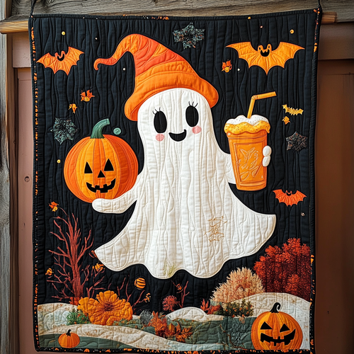 Pumpkin Patch Party Quilted Blanket
