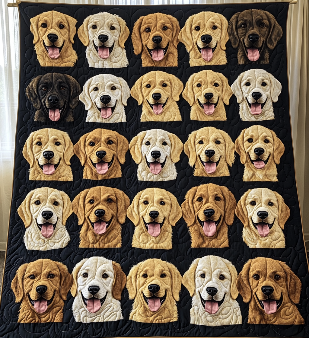 Puppy Collection Quilted Blanket