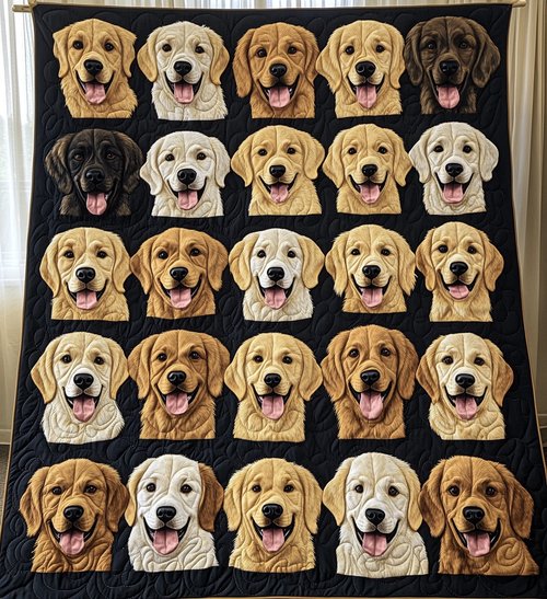 Puppy Collection Quilted Blanket