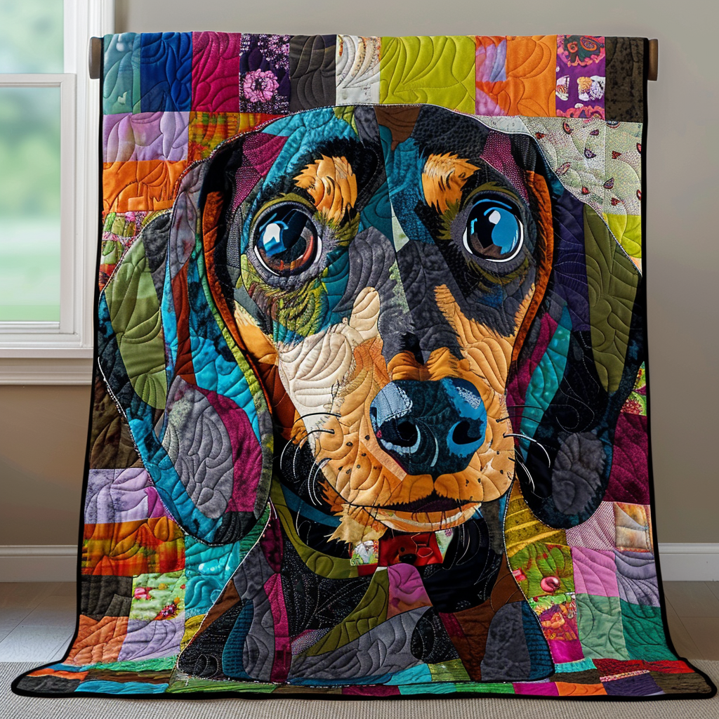 Puppy Patch Quilted Blanket