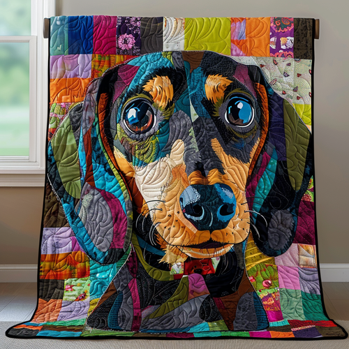 Puppy Patch Quilted Blanket