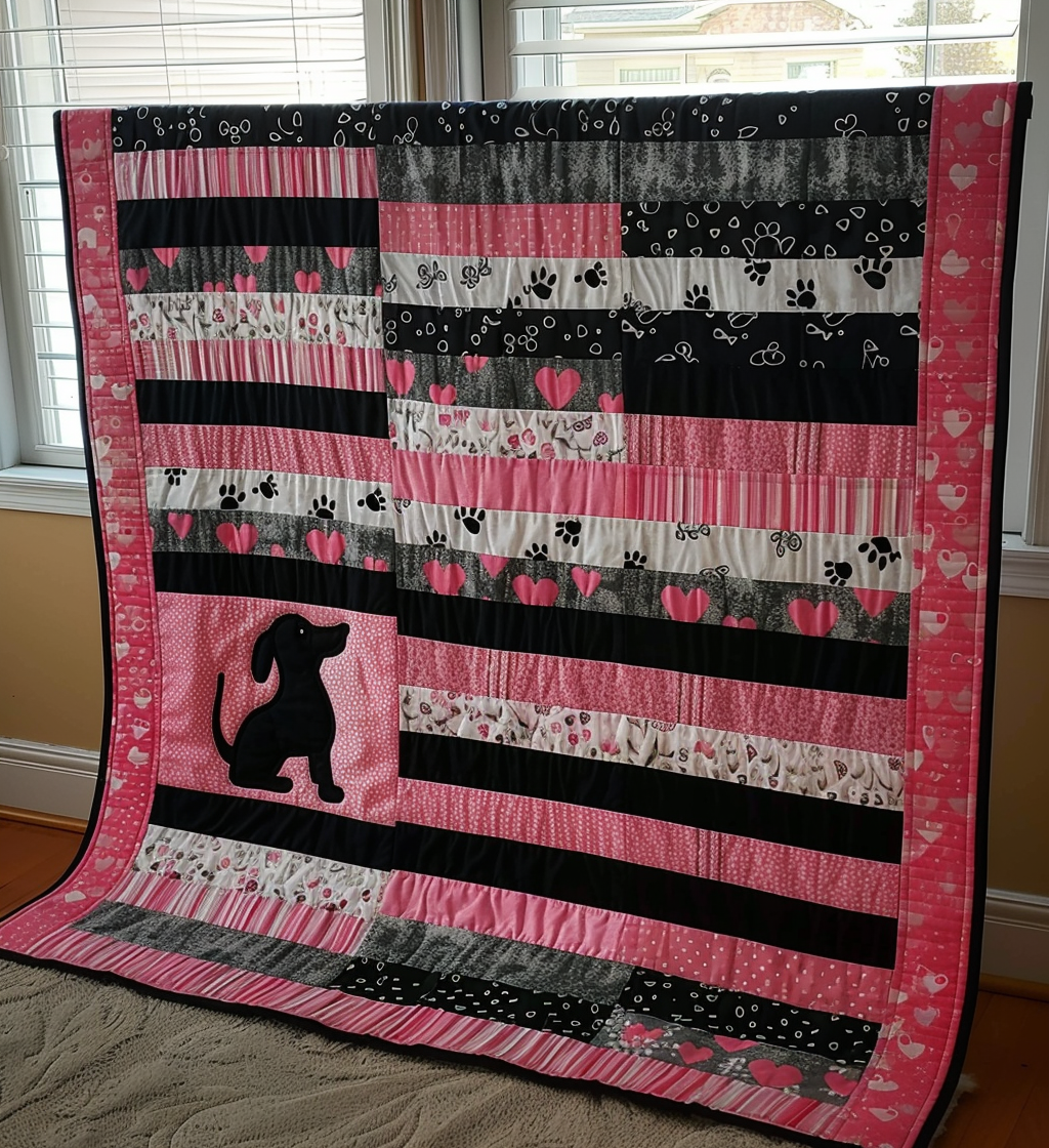 Puppy Paws Quilted Blanket