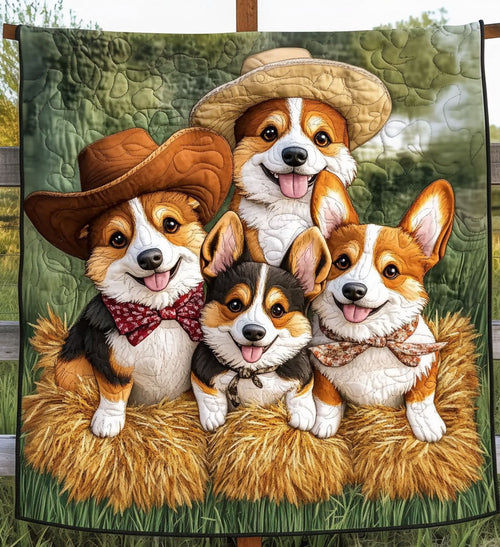 Puppy Joy Quilted Blanket