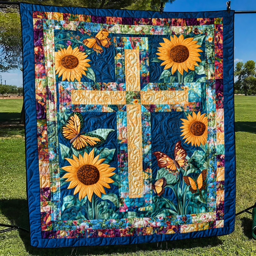 Pure Cross Quilted Blanket