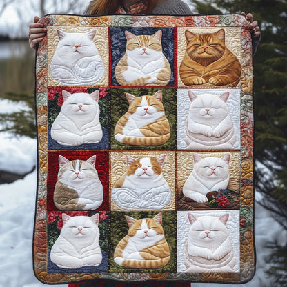 Purrfect Night Quilted Blanket