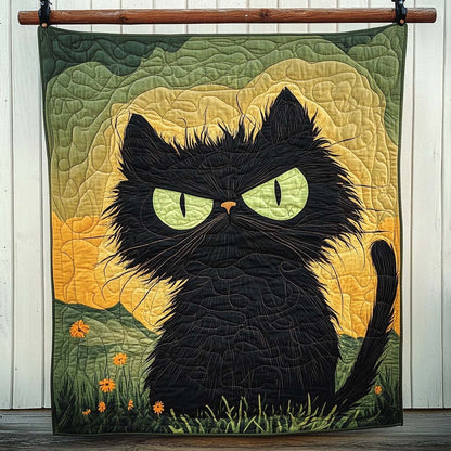 Purrfect Patterns Quilted Blanket