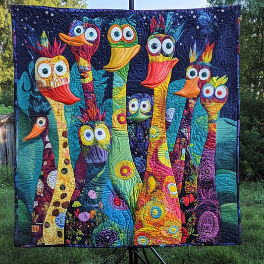 Quacky Crew Quilted Blanket