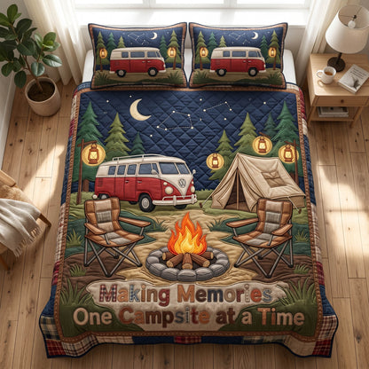 Quiet Camp 3-Piece Quilted Bedding Set