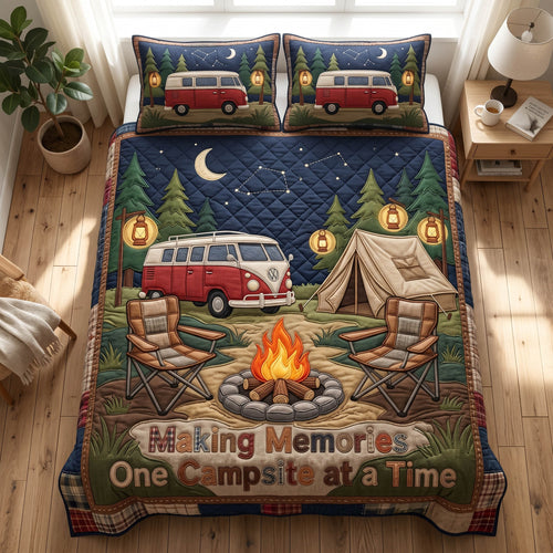 Quiet Camp 3-Piece Quilted Bedding Set