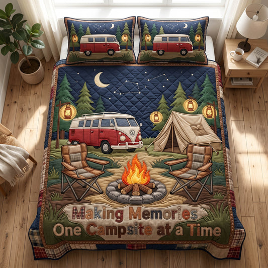 Quiet Camp 3-Piece Quilted Bedding Set