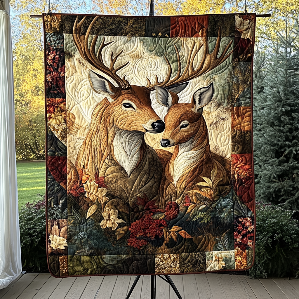 Quiet Companionship Quilted Blanket