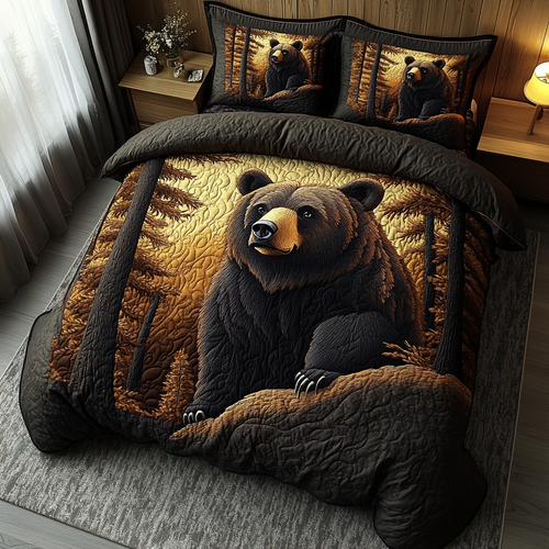 Quiet Stalker 3-Piece Quilted Bedding Set