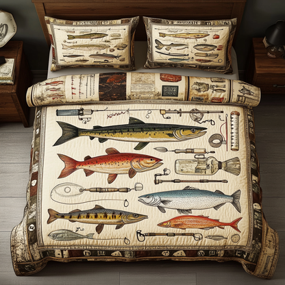 Quiet Waters 3-Piece Quilted Bedding Set