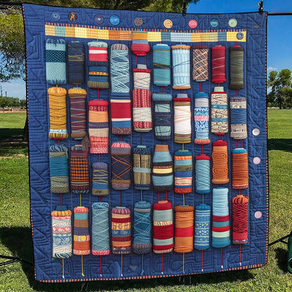 Quilter Spools Quilted Blanket