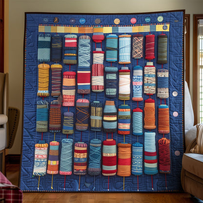 Quilter Spools Quilted Blanket