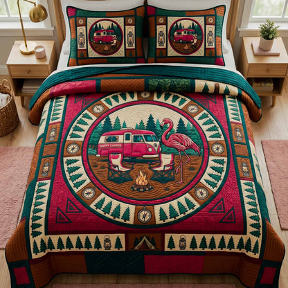Camping 3-Piece Quilted Bedding Set