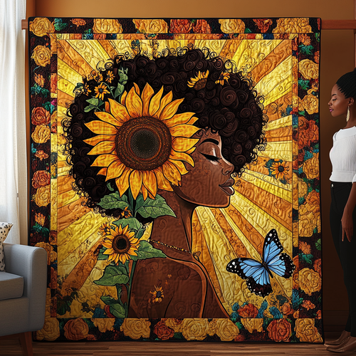 Radiance of Strength Quilted Blanket