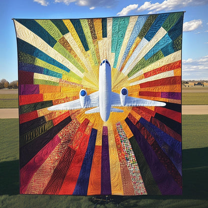 Radiant Ascent Quilted Blanket