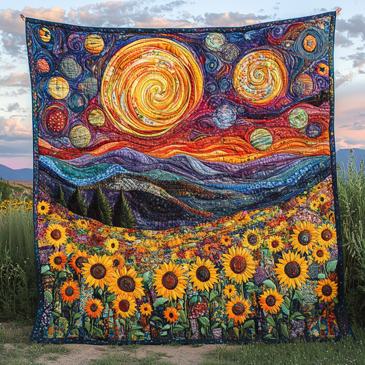 Radiant Fields Quilted Blanket