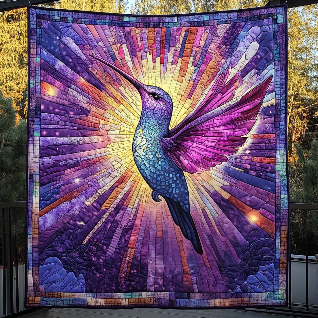 Radiant Flight Quilted Blanket