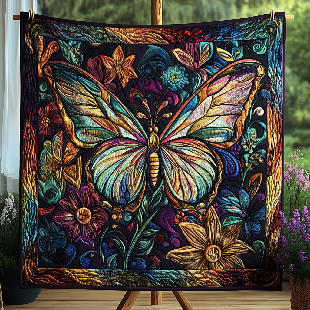 Radiant Flutter Quilted Blanket