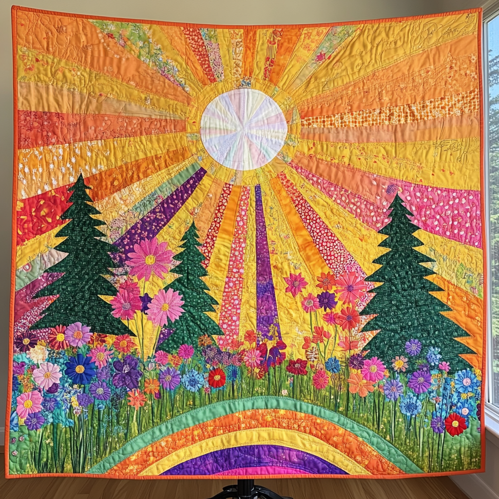 Radiant Joy Quilted Blanket
