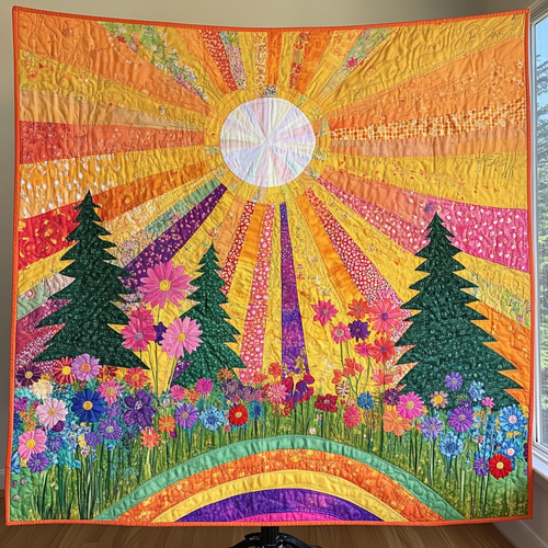 Radiant Joy Quilted Blanket